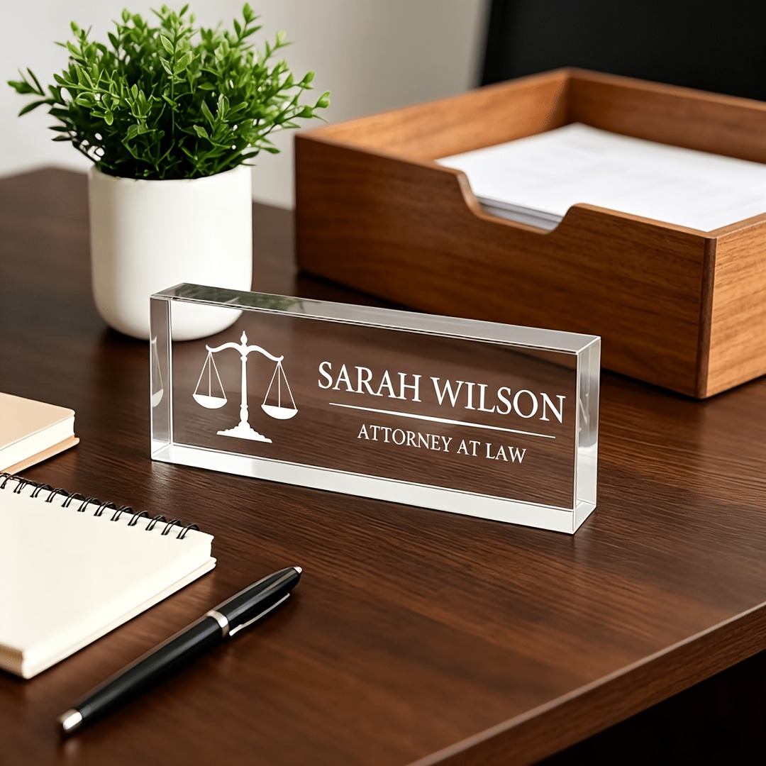 Personalized Lawyer & Judge Ac - đánh giá và giá Desk Name Plate
