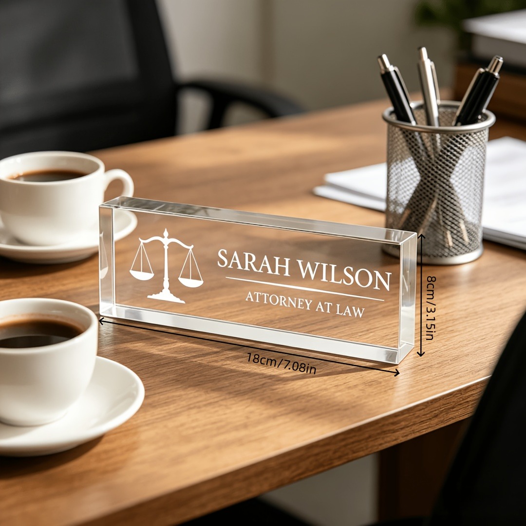 Personalized Lawyer & Judge Ac - đánh giá và giá Desk Name Plate