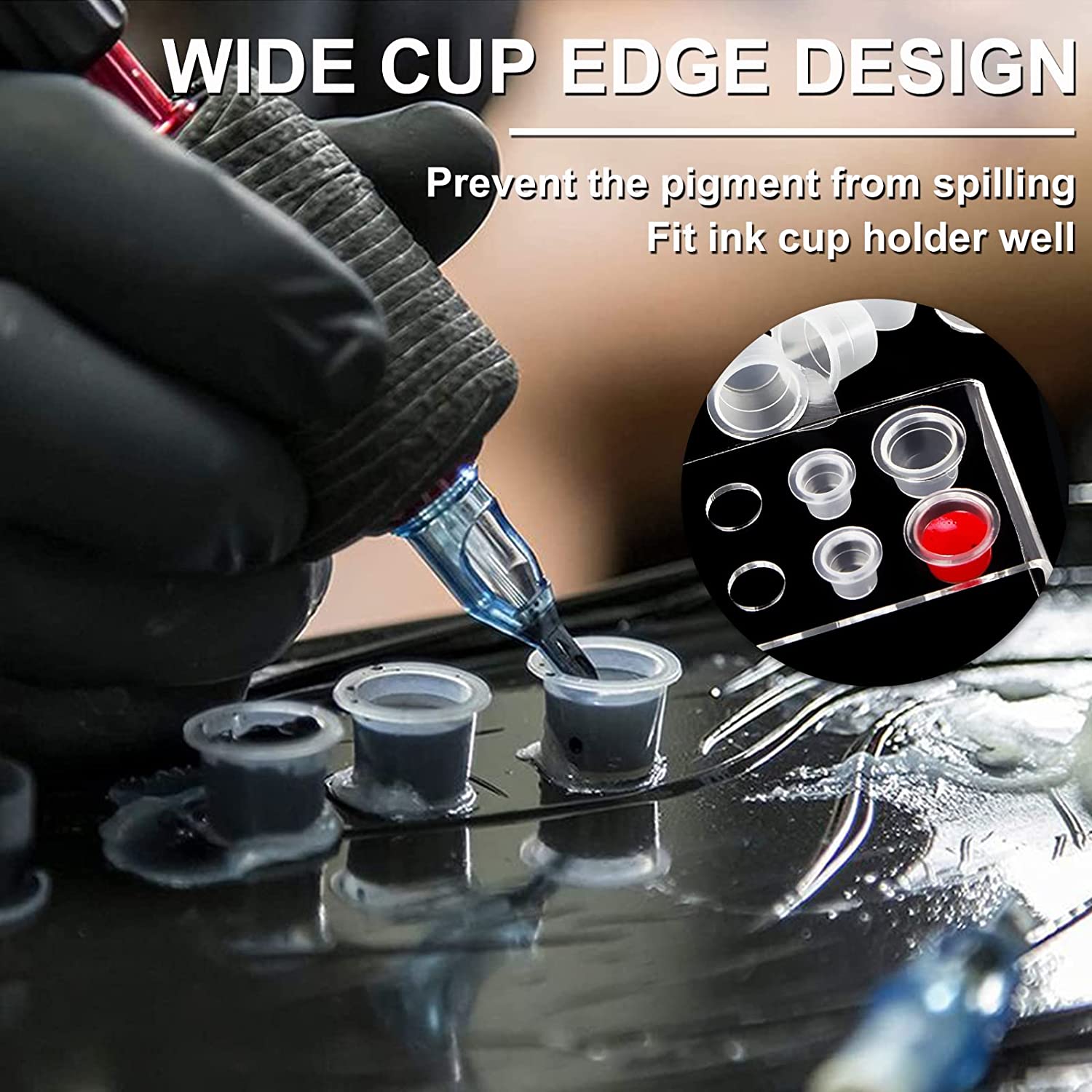 1000/500/100pcs Plastic Tattoo - đánh giá và giá Calligraphy Ink Bottle