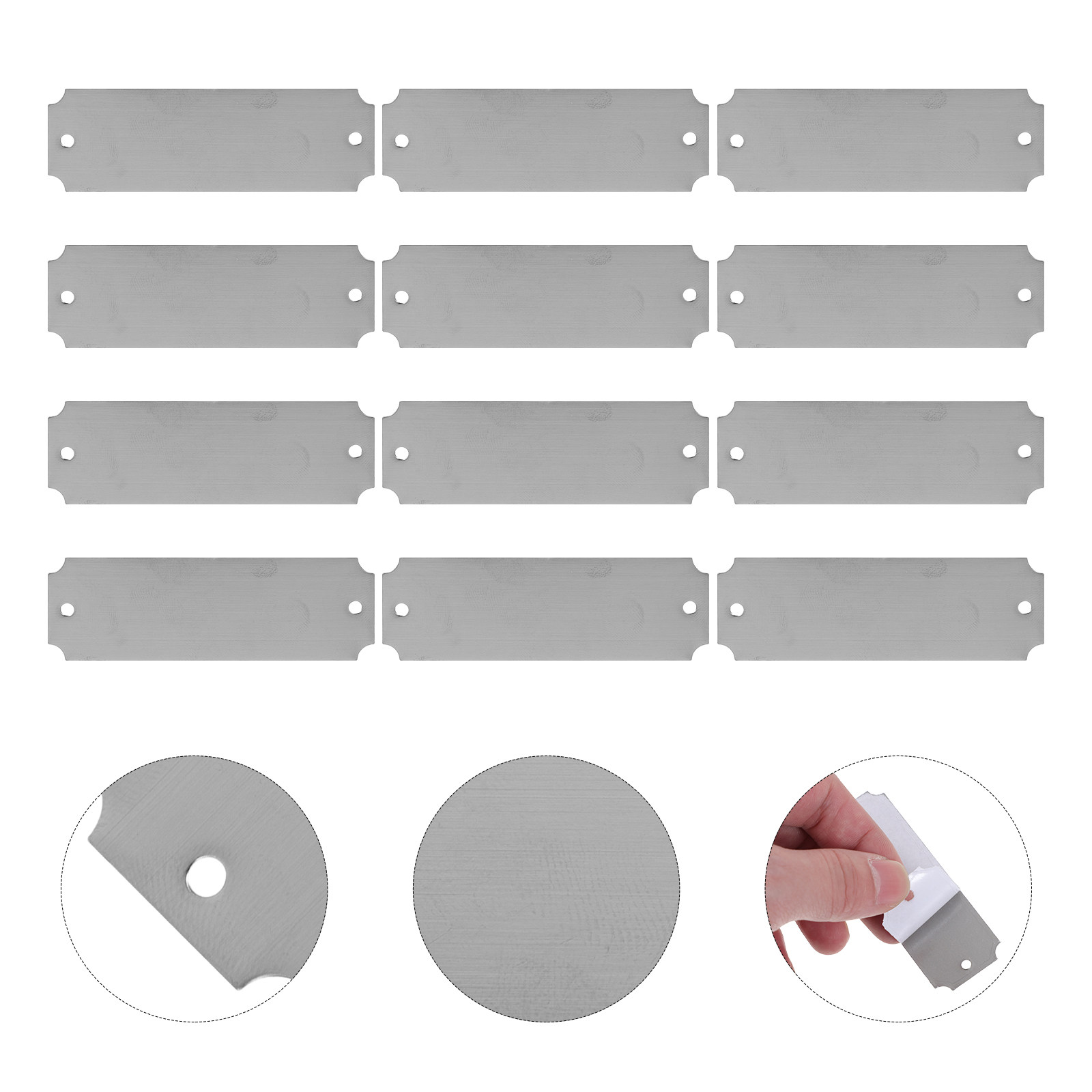 12pcs Engraving Blank Tags Sta - đánh giá và giá Desk Name Plate