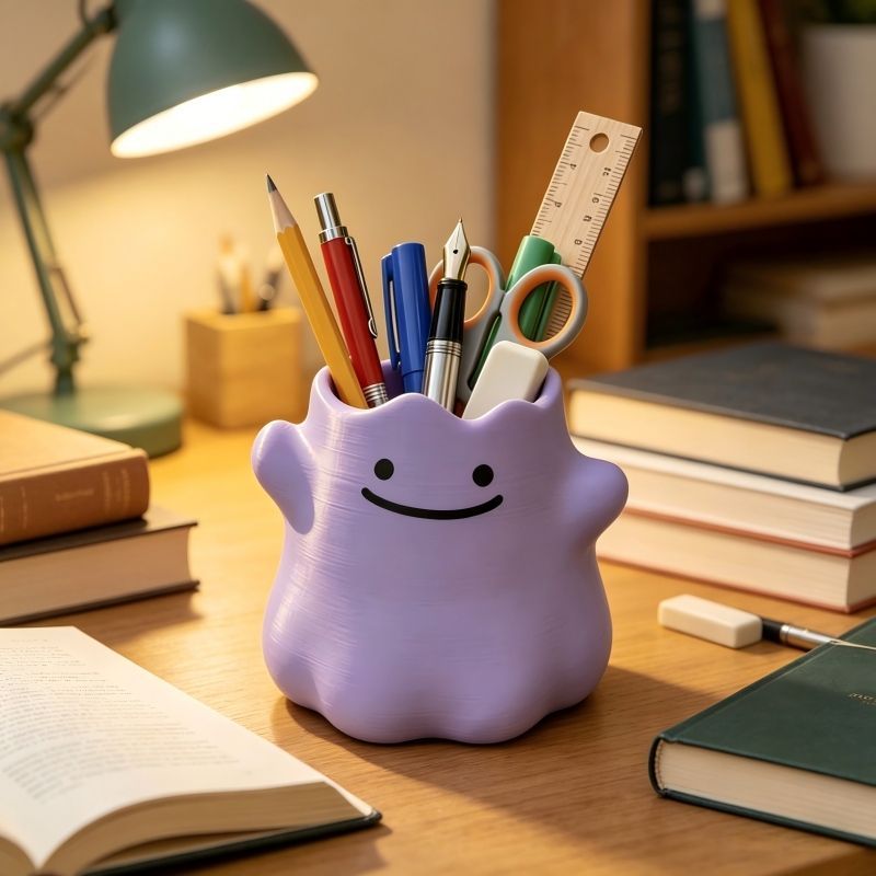 Pokemon Ditto Pen Holder Creat - đánh giá và giá Stationery Office
