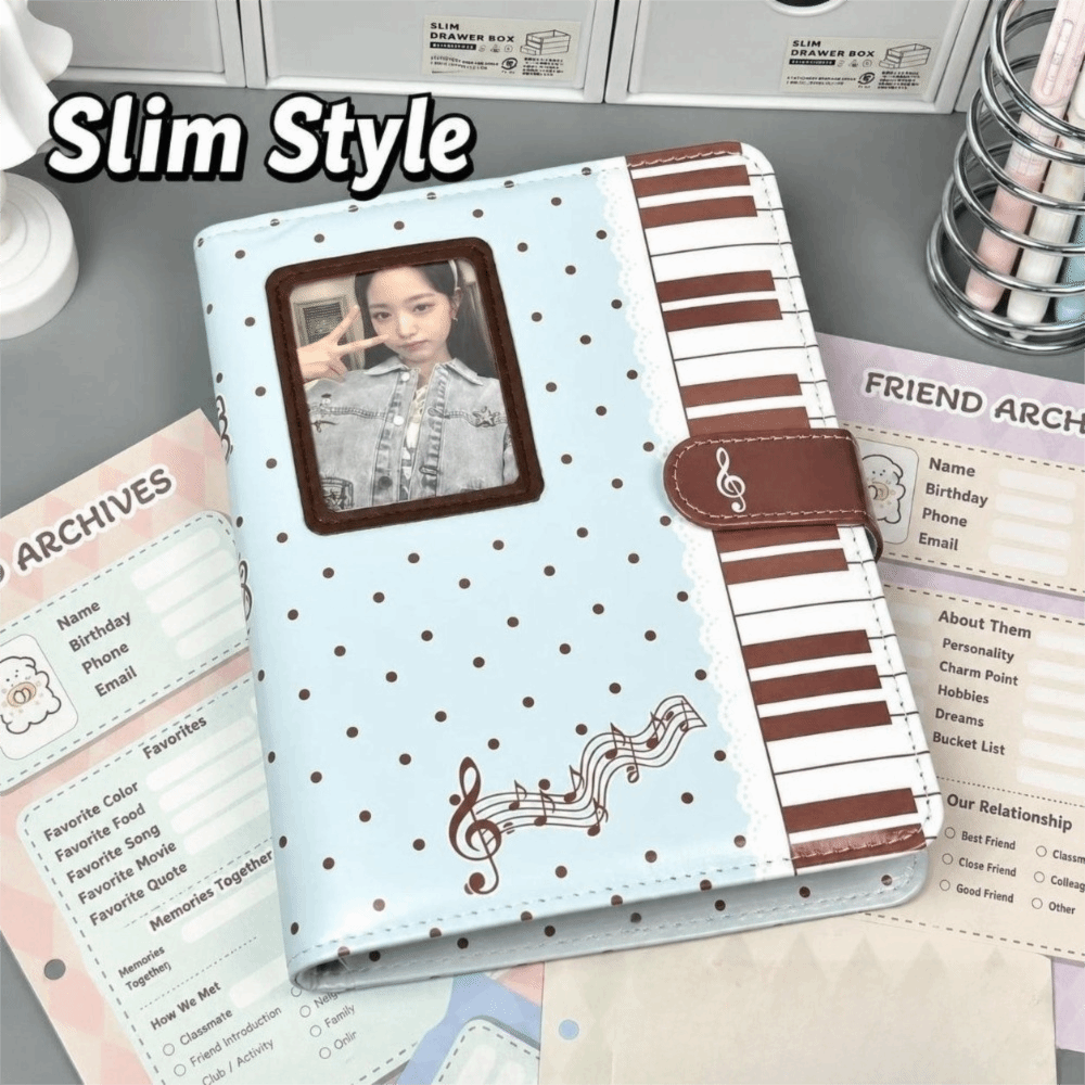 Polka Dot Piano Binder Noteboo - đánh giá và giá Notebook Dotted A5