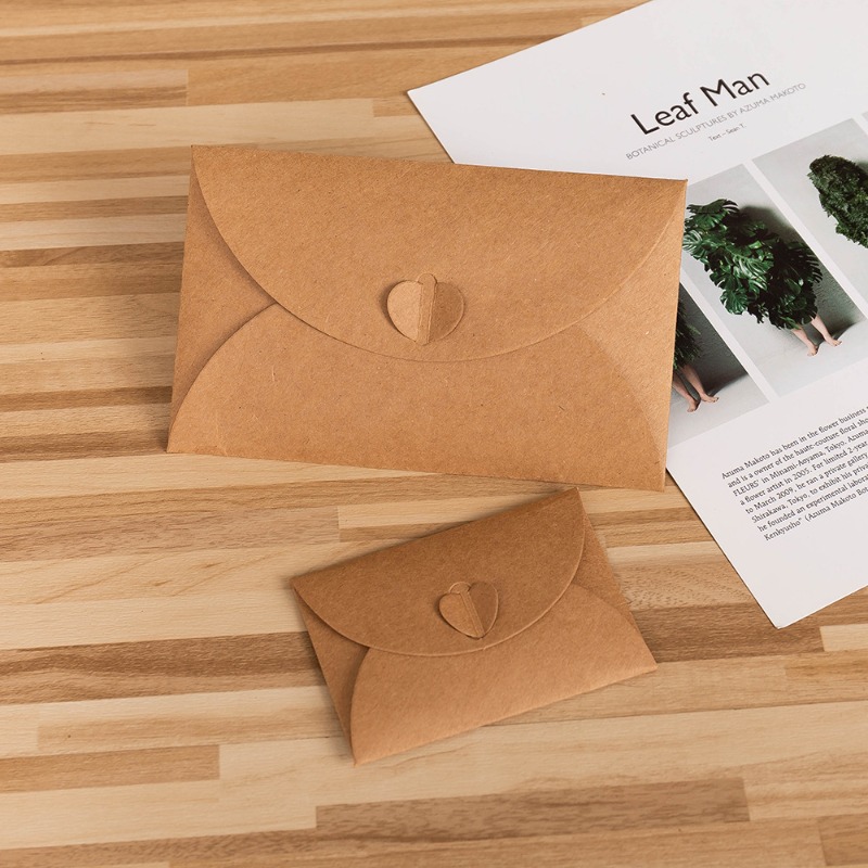 10Pcs Gold Foil Heart Kraft Pa - đánh giá và giá Letter Envelope Kraft