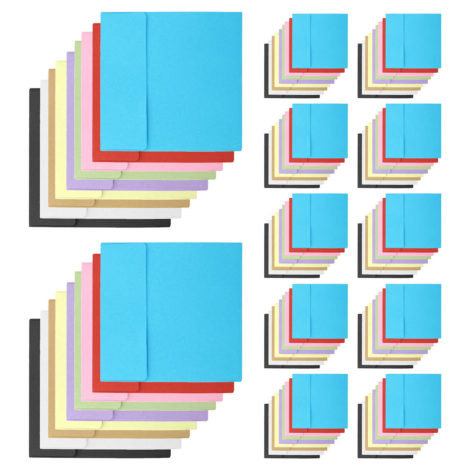 100Pcs Blank Kraft Envelopes 1 - đánh giá và giá Letter Envelope Kraft