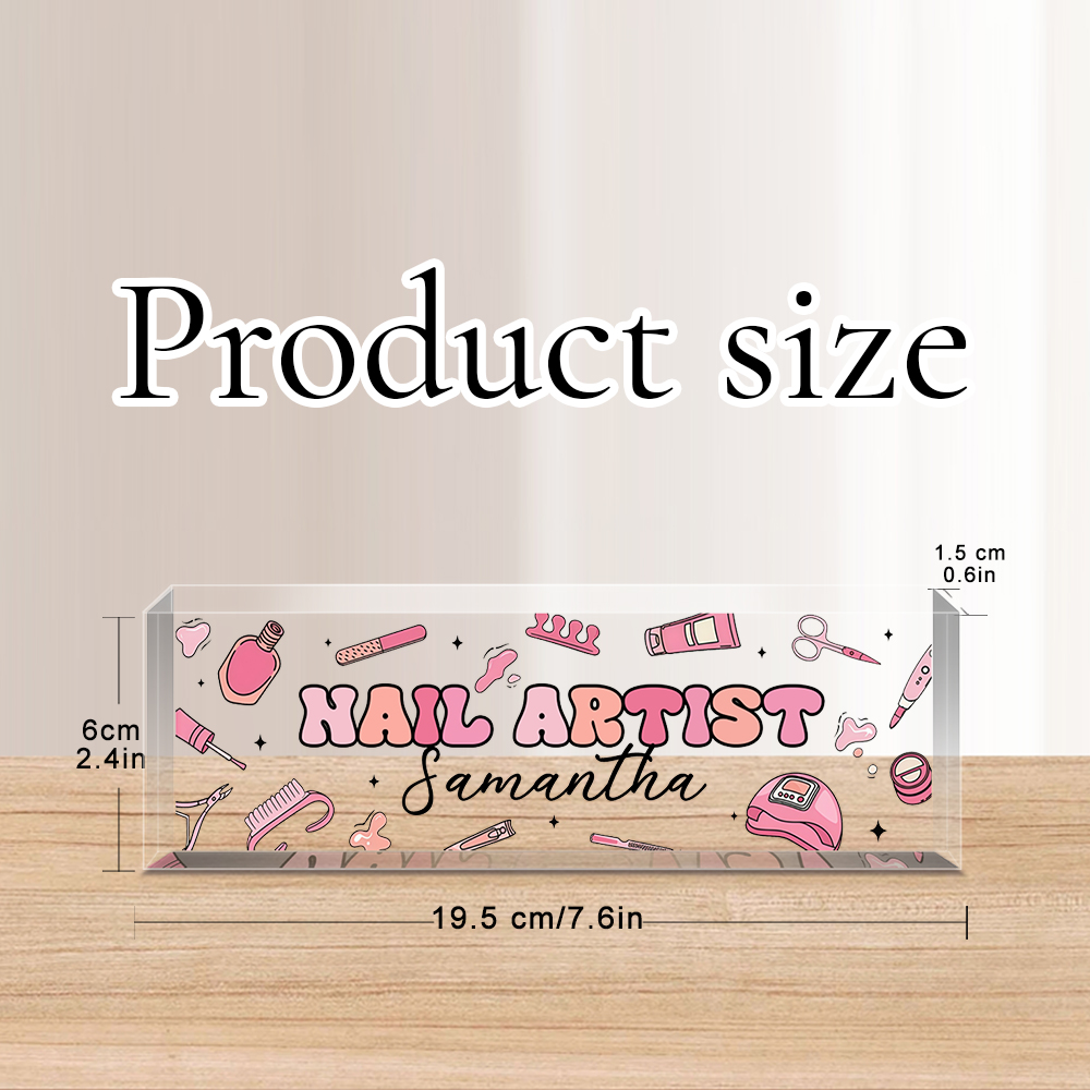 Custom Name Acrylic Desk Name  - đánh giá và giá Desk Name Plate