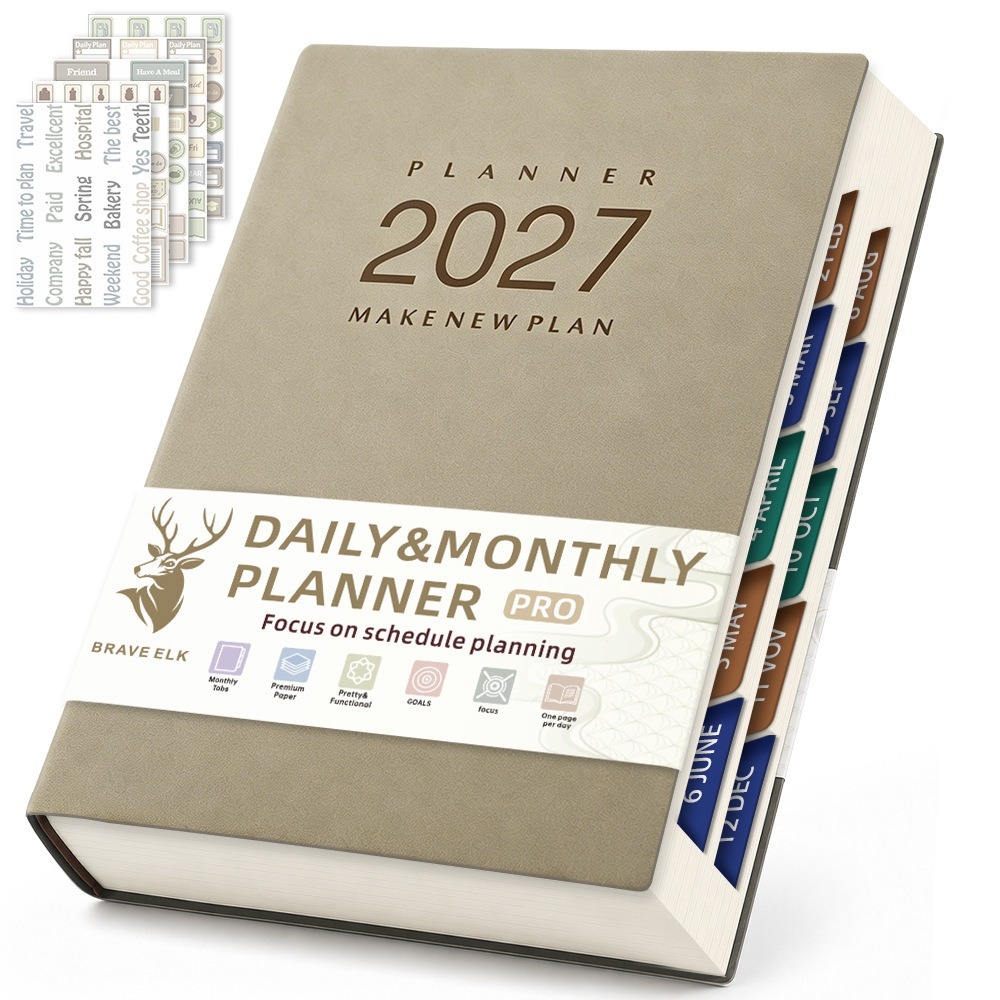 A5 Size Daily Planner Notebook - đánh giá và giá Journal Leather Hardcover