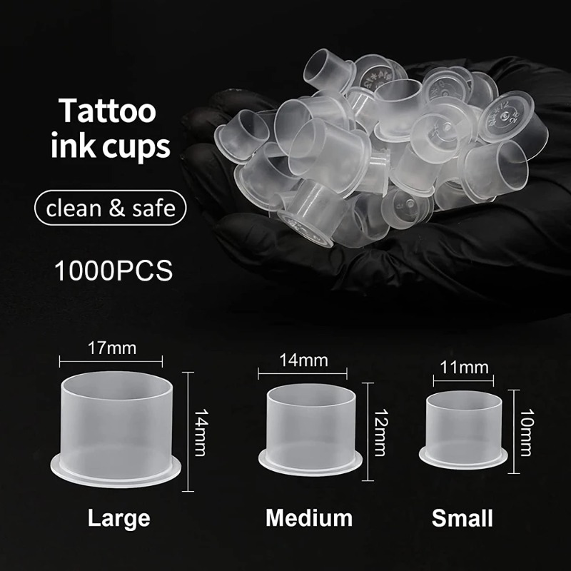 100Pcs Plastic Tattoo Ink Cups - đánh giá và giá Calligraphy Ink Bottle