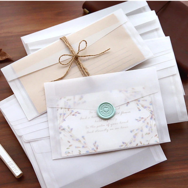 A5 A6 Sulfuric acid paper tran - đánh giá và giá Letter Envelope Kraft