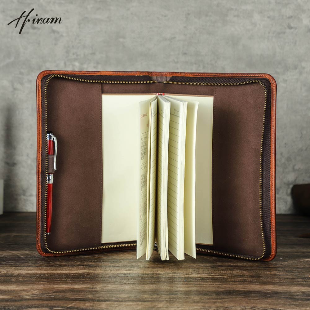 Retro Genuine Leather Zipper C - đánh giá và giá Journal Leather Hardcover